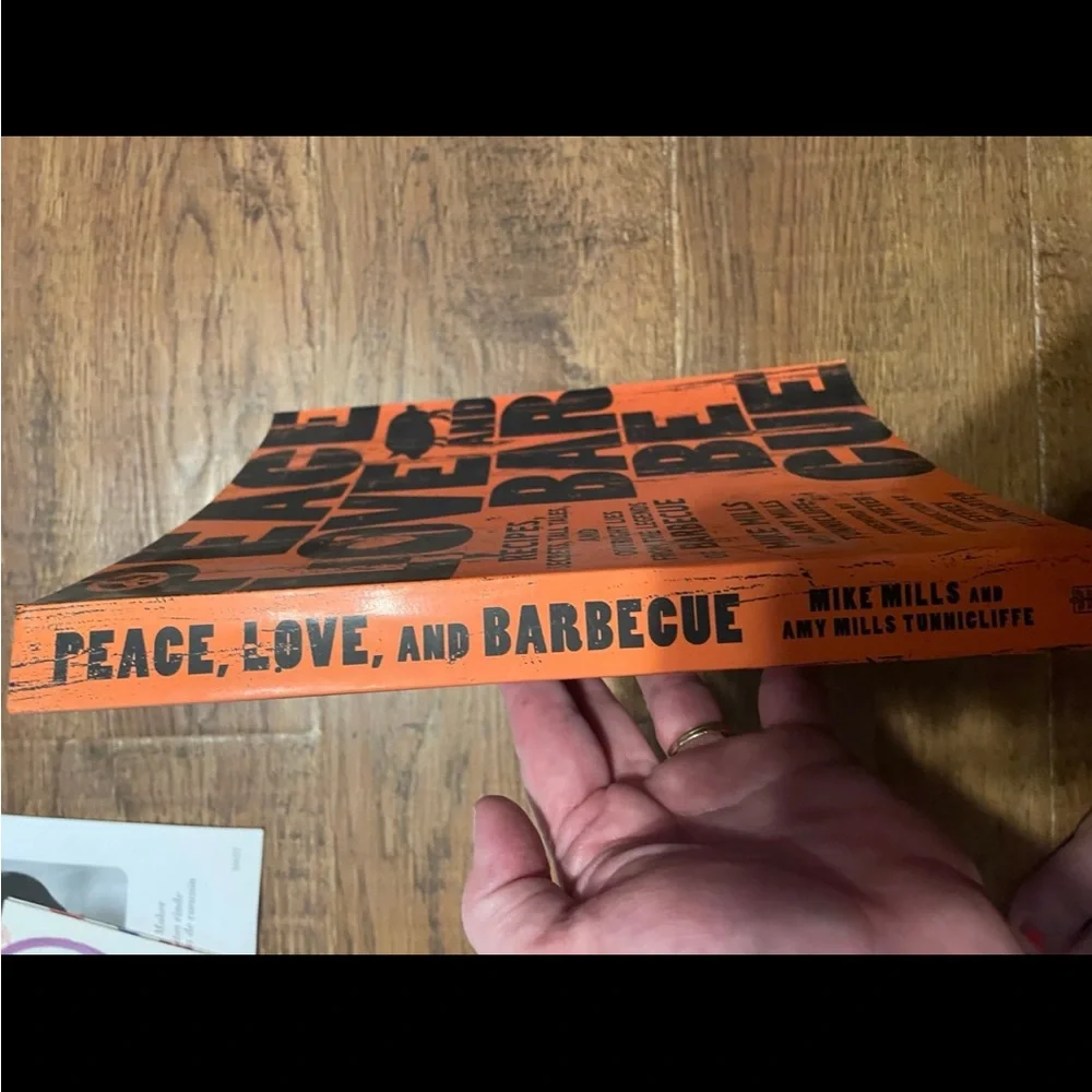 Peace Love & BBQ rare autographed cookbook